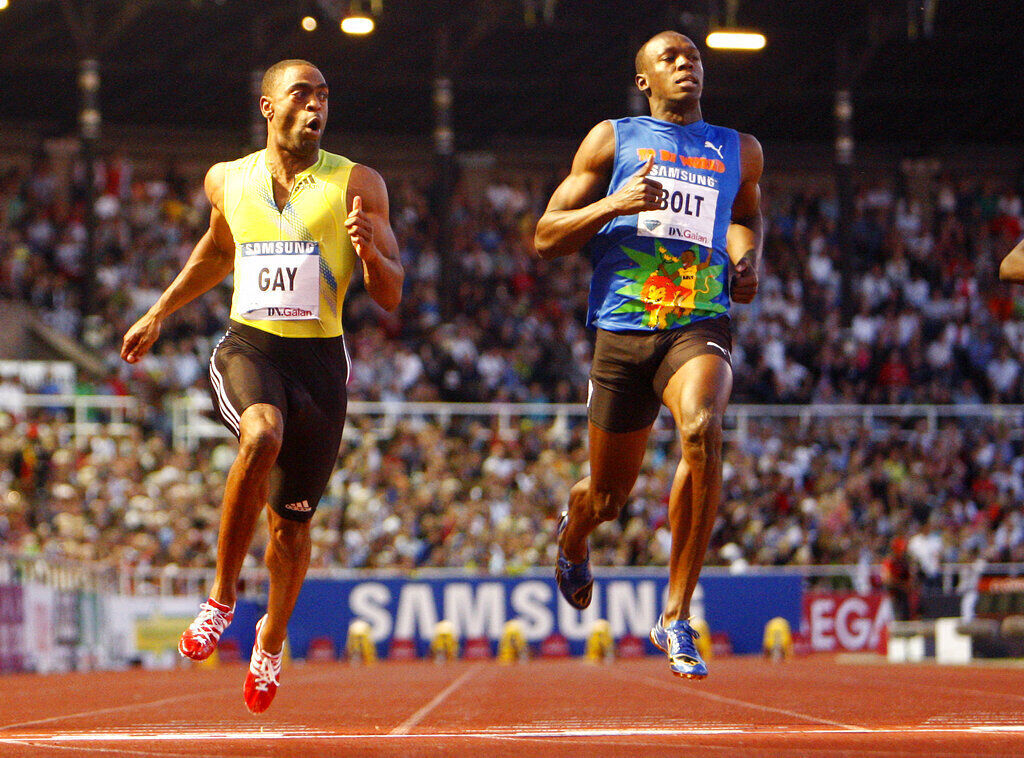 2010: Tyson Gay upsets defending world and Olympic champion Usain Bolt